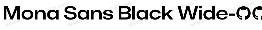 Mona Sans Black Wide字体转换